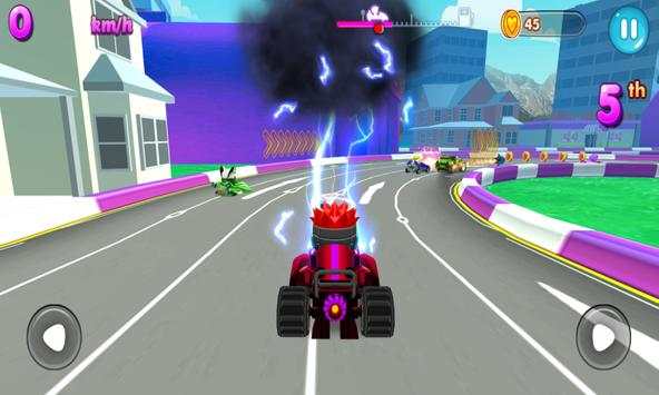 Superhero Car Racing: Toon Robot Car Transform screenshot 8