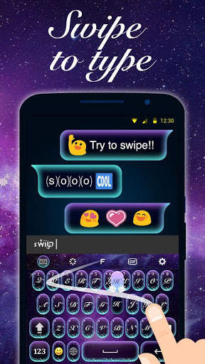 Galaxy Emoji Keyboard Theme स्क्रीनशॉट 4