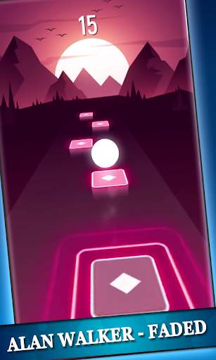 Alan Walker Tiles Hop Song Games screenshot 4