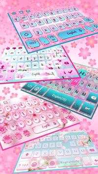 Pink Blossom Keyboard Theme screenshot 3