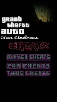Cheats For GTA San Andreas 6 تصوير الشاشة