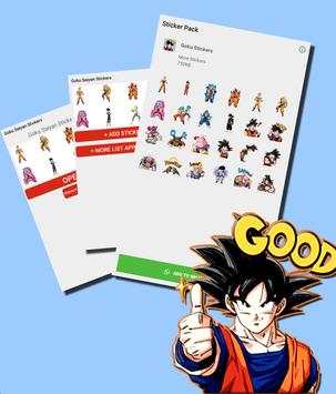 Goku Sticker for Whatsapp - Saiyan Stickers screenshot 1