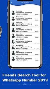 Friends Search Tool for Whatsapp Number 2019 screenshot 4