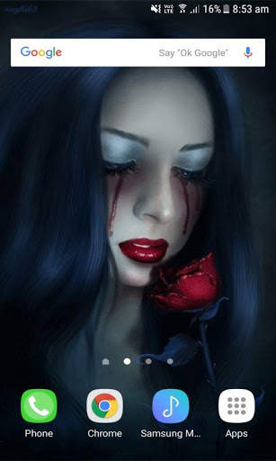Sad Tears Live Wallpaper screenshot 3