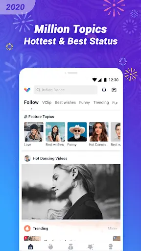 VClip - Ur Video Status, Indian Whatsapp Status screenshot 1