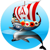 Collection of card games icon