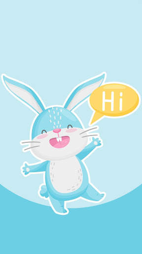 Blue Bunny Stickers - WAStickerApps for WhatsApp screenshot 1