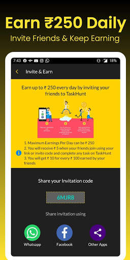 TaskHunt - Complete Tasks, Games & Earn Cash screenshot 2
