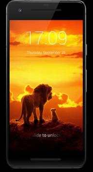 Lion King Of The Forest HD Lock Screen screenshot 2