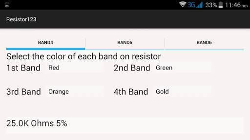 Resistor Color Coding screenshot 4