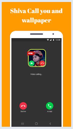 shiva cartoon call you!-Callprank and wallpaper screenshot 2