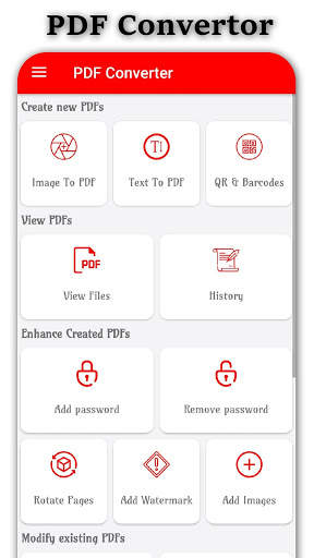 PDF Convertor - PDF Reader,Editor 1 تصوير الشاشة