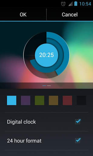 Holo Clock Widget screenshot 2