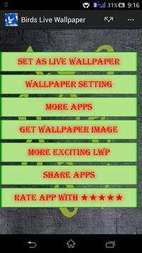 Birds Live Wallpaper स्क्रीनशॉट 1