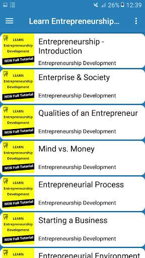 Learn Entrepreneurship Development скриншот 1