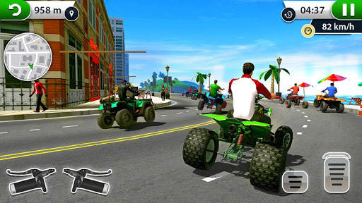 ATV City Traffic Racing Games 2019 screenshot 4