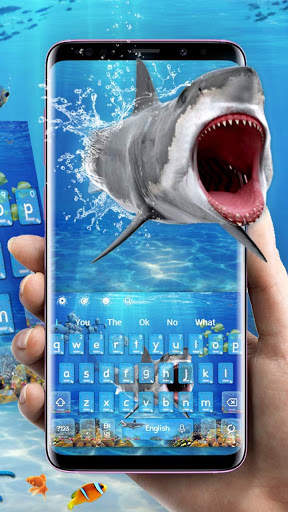 Great White Shark Keyboard Theme screenshot 2