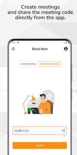 Bharat Meet - Video & Web Conferencing App screenshot 3
