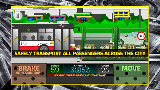 City Bus Driving Simulator 2D - coach driver sim screenshot 2