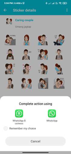 Couple-Goals : Couples whatsapp Stickers screenshot 3