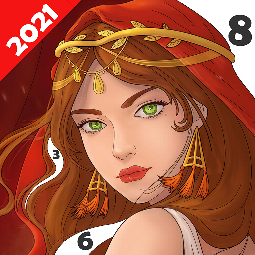 Pintar: Colorir por Número para Adultos icon
