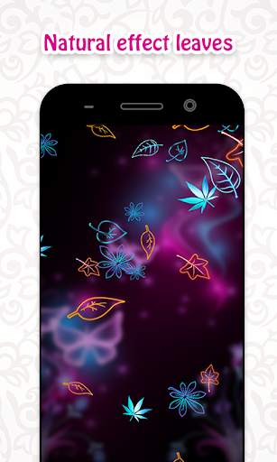 Neon Leaves Live Wallpaper screenshot 5