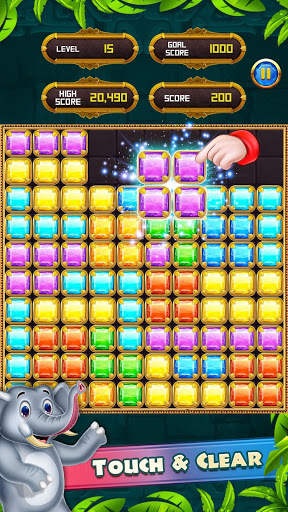 Jewels Jungle Treasure - Block Puzzle Hexa screenshot 5