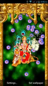 Durga Maa Live wallpaper 1 تصوير الشاشة