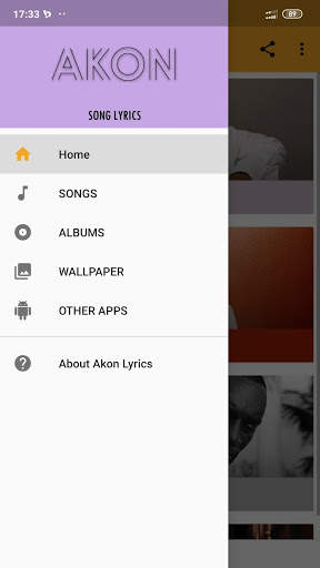Akon Lyrics screenshot 1