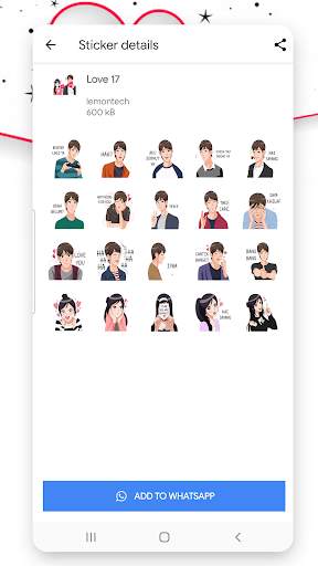 love stickers for whatsapp 2020 (WAStickerApps) WA screenshot 6