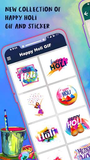 Holi GIF : Holi Stickers For Whatsapp screenshot 1
