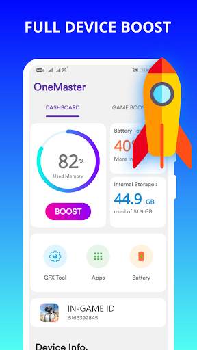 OneMaster - Game booster tools screenshot 2