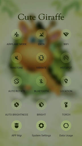 Cute Giraffe APUS Launcher theme screenshot 3