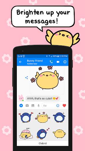 Chibird Sticker Keyboard screenshot 3