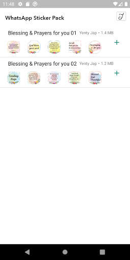 WAStickerApps Blessing & Prayers for you WhatsApp screenshot 2
