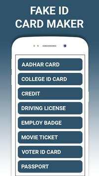 Fake ID card Maker& Generator 1 تصوير الشاشة
