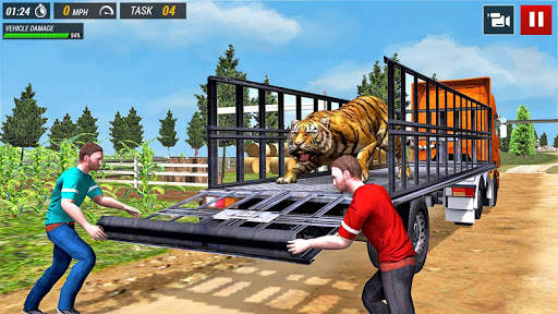 Offroad Truck Animal Transport Games screenshot 2