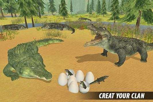 Crocodile Attack Sim: Wild Animal Family Games screenshot 3