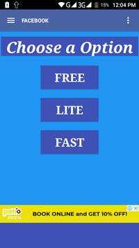 Enjoy Super Faster & Lite Facebook screenshot 1