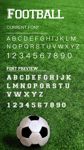 Football Font for FlipFont , Cool Fonts Text Free screenshot 3