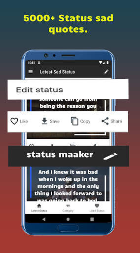 Sad Status 😢 And Sad Quotes 😢  With Editor✍️ screenshot 8