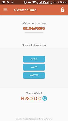 eScratchCard - WAEC, NECO, NABTEB Result Checker скриншот 2