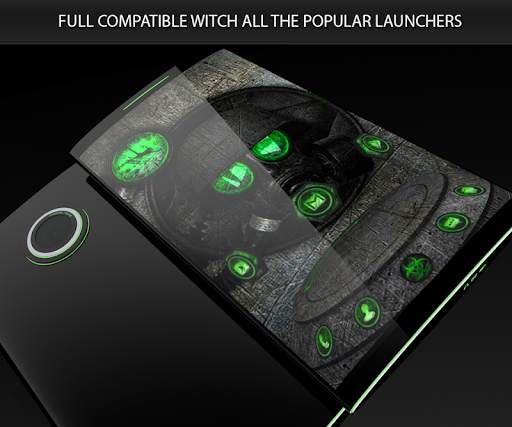 Green Biohazard Theme screenshot 1
