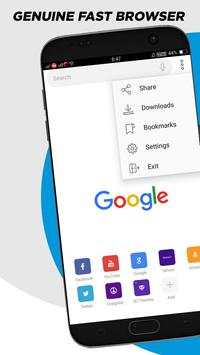 Genuine Fast Browser - Privacy Incognito Browser screenshot 1