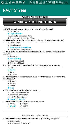 ITI RAC MCQ YR-I screenshot 3
