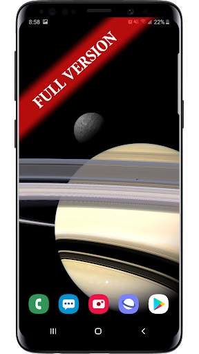 Planet Saturn Parallax 3D Live Wallpaper screenshot 5