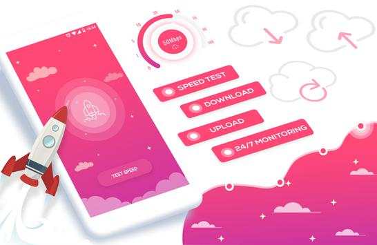 Internet Speed Meter : 4G, WIFI, NetSpeedTest Free screenshot 1