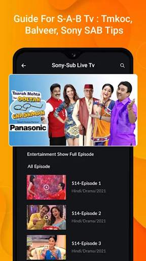 Sab TV Live TV Serial Help screenshot 1
