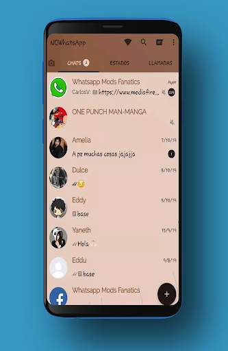 GB WA Mod Aero Blue Theme 2024 screenshot 5