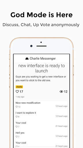 Charlie Messenger - Only App to Chat Anonymously screenshot 2